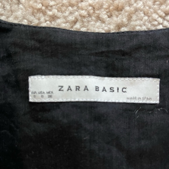 SEXY Zara Basic black double open vest size 6 - Picture 11 of 12